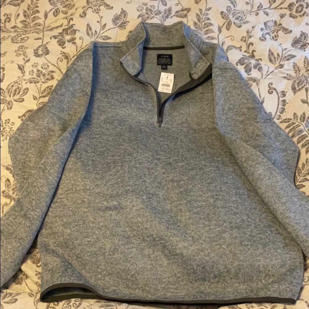 NWT Mens J Crew 1/4 Zip Fleece